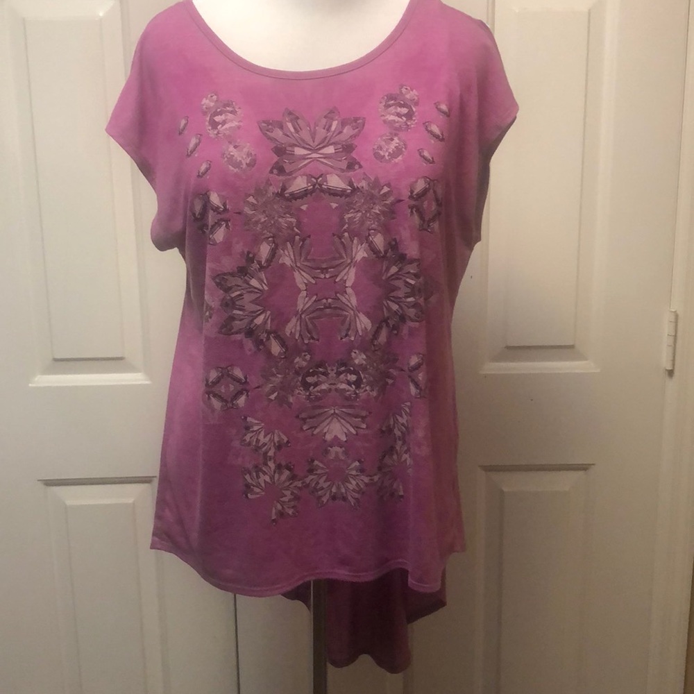 Purple high low tunic